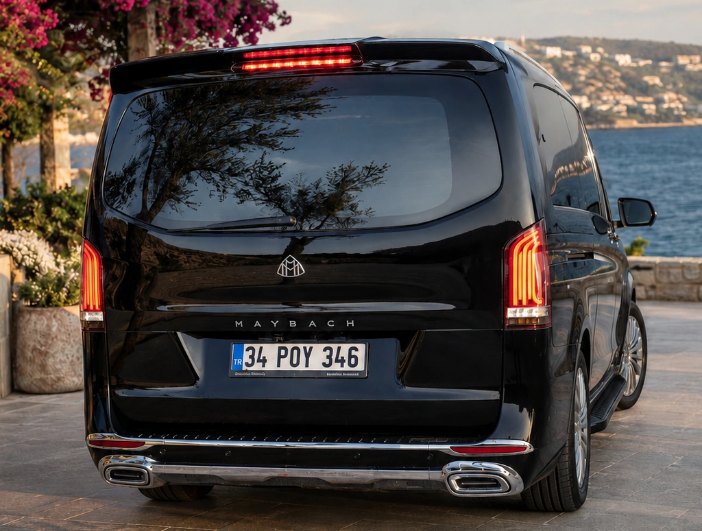 Mercedes Vito VIP transfer aracı arka görünüm