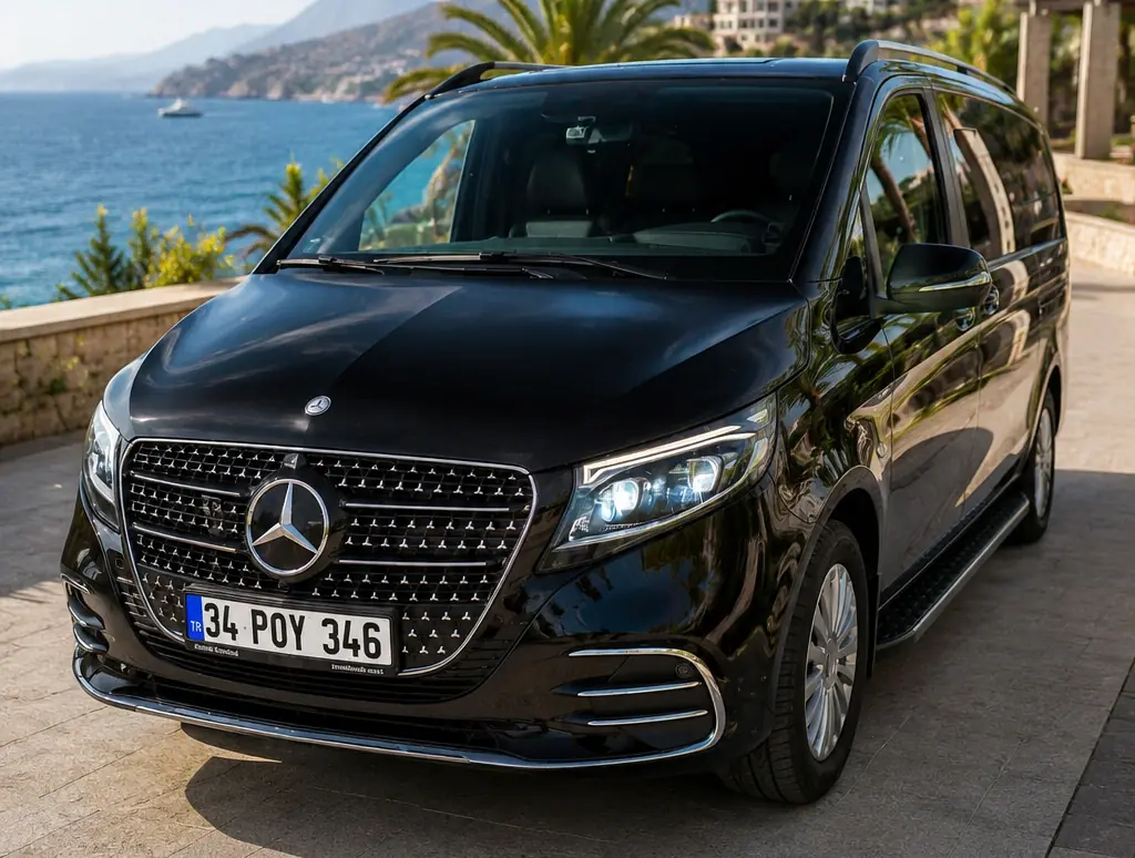 Mercedes Vito VIP transfer aracı ön görünüm