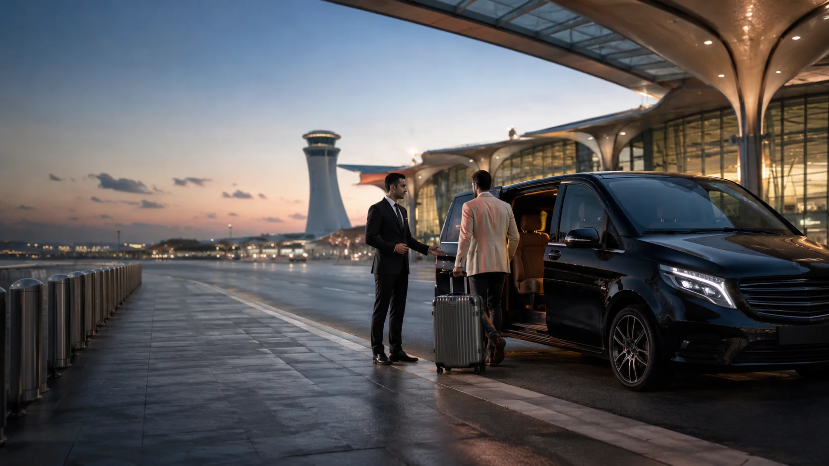 İstanbul Havalimanı transfer rehberi için VIP transfer aracı