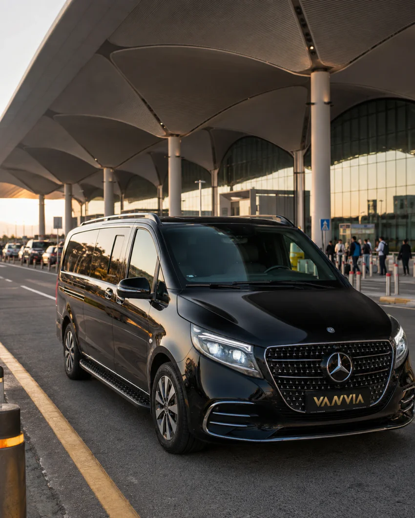 Mercedes-Benz Vito VIP am Flughafen Istanbul für einen Transfer nach Taksim