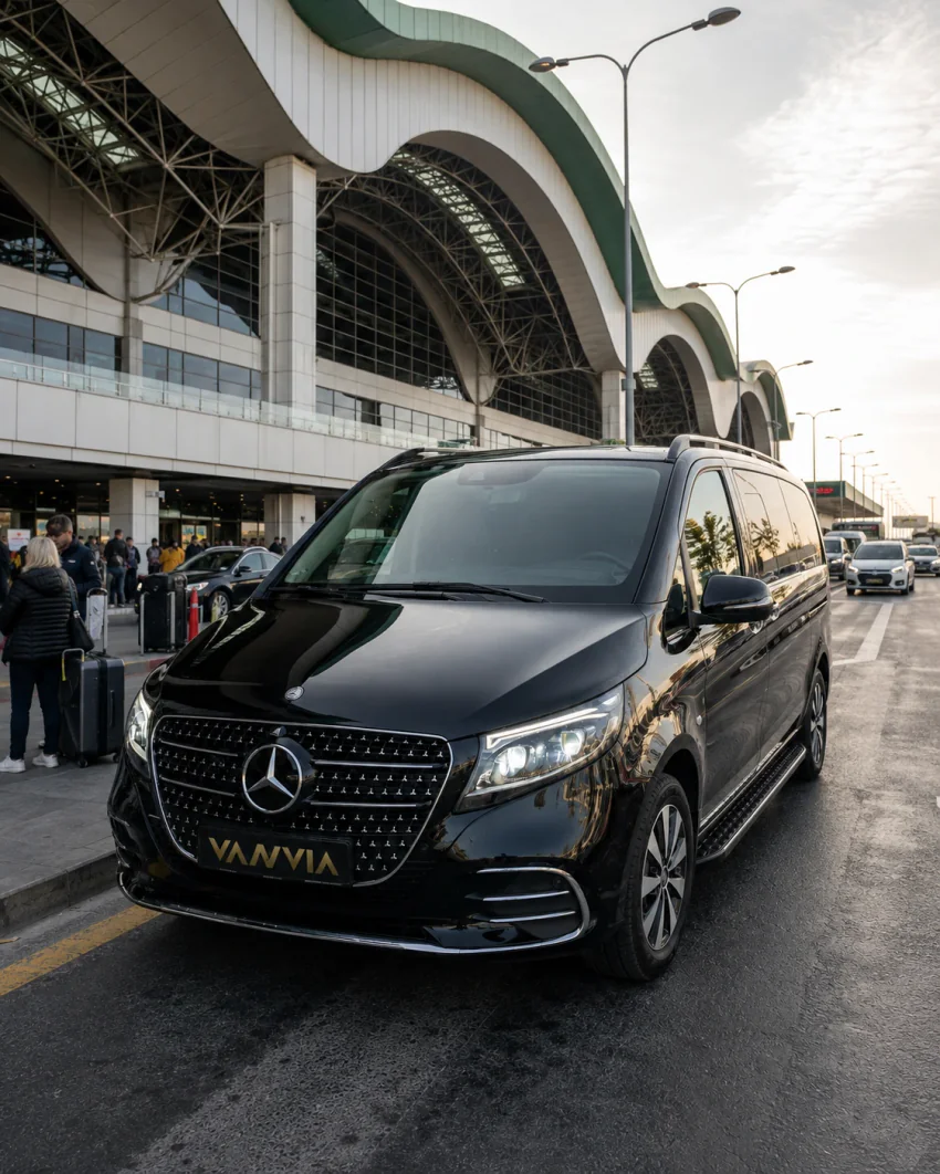 Mercedes-Benz Vito VIP am Flughafen Sabiha Gökçen für einen Transfer nach Kadıköy